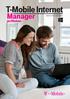 T-Mobile Internet. Manager. pro Windows NÁVOD PRO UŽIVATELE