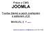 Práce s CMS JOOMLA. Tvorba článků a jejich zveřejnění s editorem JCE. MANUÁL č. 1 verze 0