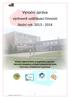 Výroční zpráva. výchovně vzdělávací činnosti. školní rok: 2013-2014