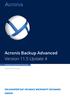 Acronis Backup Advanced Version 11.5 Update 4