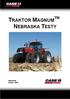 TRAKTOR MAGNUM TM NEBRASKA TESTY