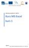 Zdokonalování gramotnosti v oblasti ICT. Kurz MS Excel kurz 1. Inovace a modernizace studijních oborů FSpS (IMPACT) CZ.1.07/2.2.00/28.