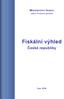 Ministerstvo financí. odbor Finanční politika. Fiskální výhled. České republiky