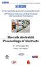 Sborník abstraktů Proceedings of Abstracts