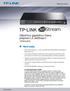 TP-LINK. 28portový gigabitový řízený přepínač L3 JetStream. Hlavní znaky: Katalogový list T3700G-28TQ. www.ceit.cz