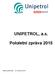 UNIPETROL, a.s. Pololetní zpráva 2015