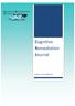 Cognitive Remediation Journal