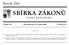 SBIÂRKA ZAÂ KONUÊ. RocÏnõÂk 2006 CÏ ESKAÂ REPUBLIKA. CÏ aâstka 138 RozeslaÂna dne 31. srpna 2006 Cena KcÏ 13,± OBSAH: