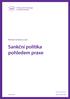 Miroslav Scheinost a kol. Sankční politika pohledem praxe