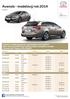 Avensis - modelový rok 2014
