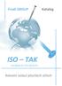 ISO TAK. Certifikát EU ETA 06/0170. Kotvení izolací plochých střech