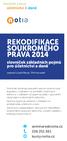 REKODIFIKACE SOUKROMÉHO PRÁVA 2014