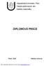DIPLOMOVÁ PRÁCE. Západočeská univerzita v Plzni Fakulta aplikovaných věd Katedra matematiky
