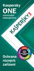 Kaspersky ONE. univerzální zabezpečení. Ochrana různých zařízení