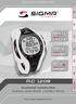 RC 1209 RUNNING COMPUTER SPEED DISTANCE HEART RATE US/GB RU. www.sigmasport.com