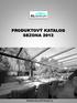 PRODUKTOVÝ KATALOG SEZONA 2012