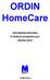 ORDIN HomeCare. Uživatelská příručka k obsluze programu pro domácí péči