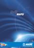 Svět Mapei. Firma Mapei založená v roce 1937 v Miláně je v současnosti předním světovým výrobcem lepicích tmelů a chemických výrobků pro stavebnictví.