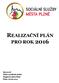 REALIZAČNÍ PLÁN PRO ROK 2016