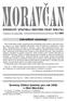 Informaãní zpravodaj Obecního úfiadu Morávka. Zahrádkáři oznamují