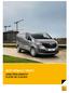 NOVÝ RENAULT TRAFIC CENÍK PŘÍSLUŠENSTVÍ PLATNÝ OD 13.04.2015