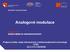 Analogové modulace. Podpora kvality výuky informačních a telekomunikačních technologií ITTEL CZ.2.17/3.1.00/36206