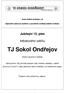 TJ Sokol Ondřejov. Jubilejní 15. ples. fotbalového oddílu. www.fotbal-ondrejov.cz. Speciální plesový bulletin z prostředí ondřejovského fotbalu