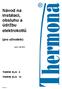 Návod na instalaci, obsluhu a údržbu elektrokotlů