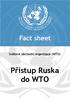 Světová obchodní organizace (WTO) Přístup Ruska do WTO