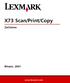 X73 Scan/Print/Copy. Začínáme. Březen, 2001. www.lexmark.com