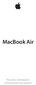 MacBook Air Příručka s důležitými informacemi k produktu