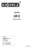 2Z-3. Vývěva NÁVOD K OBSLUZE. Výrobce EKOTEZ spol. s r.o. Koněvova 47 130 00 Praha 3 Česká republika