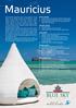 Mauricius. Východní pobřeží bílé písečné pláže možnost výletů na ostrov Ile Aux Cerfs střediska Belle Mare, Trou d Eau Douce a Beau Champ