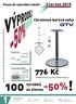 100! -50% 776 Kè H2080033 Noha centrální fi380x730mm Cr. výrobkù. se slevou. èerven 2015. Chromová barová n oha. Pouze do vyprodání zásob!