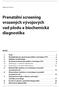 Prenatální screening vrozených vývojových vad plodu a biochemická diagnostika