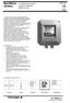 Specifikace výrobku. 2-vodičový převodník indukční vodivosti Model IC200