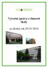 Výroční zpráva o činnosti školy. za školní rok 2013/ 2014