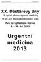 Urgentní medicína 2013