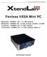Fanless VESA Mini PC