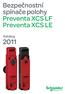 Bezpečnostní spínače polohy Preventa XCS LF Preventa XCS LE. Katalog