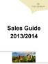 Sales Guide 2013/2014