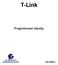 T-Link. Programovací tabulky DSC-8083-1