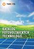 KATALOG FOTOVOLTAICKÝCH TECHNOLOGIÍ