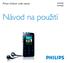 Philips GoGear audio player SA9100 SA9200. Návod na použití