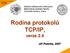Rodina protokolů TCP/IP, verze 2.4