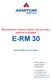 E-RM 30 ELEKTRONICKÝ RÁDIOVÝ MODUL PRO BYTOVÉ A DOMOVNÍ VODOMĚRY. Návod k instalaci, servisu a obsluze