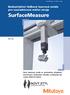 SurfaceMeasure. Bezkontaktní řádková laserová sonda pro souřadnicové měřicí stroje