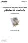 dokument E03 Programovatelná řídicí stanice TRONIC 2008 E přídavné moduly Uživatelská příručka SYSTÉM TRONIC 2000 TRONIC CONTROL 2008