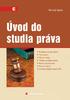 Úvod do studia práva. Doc. JUDr. Michal Spirit, Ph.D.