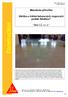 Construction. Metodická příručka. Údržba a čištění betonových vsypových podlah Sikafloor. Sika CZ, s.r.o. Autor: Sika CZ, s.r.o.